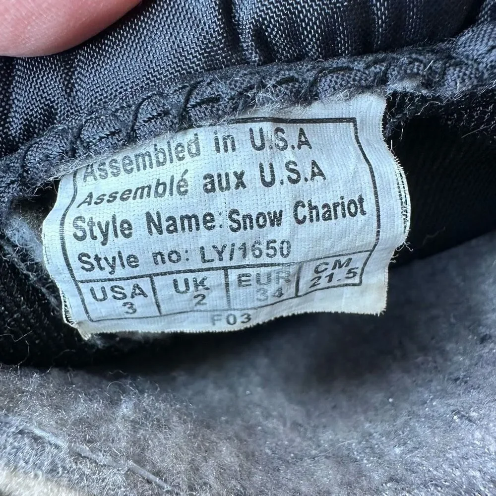 Sorel Snow Chariot Snow Boots Youth Size 3